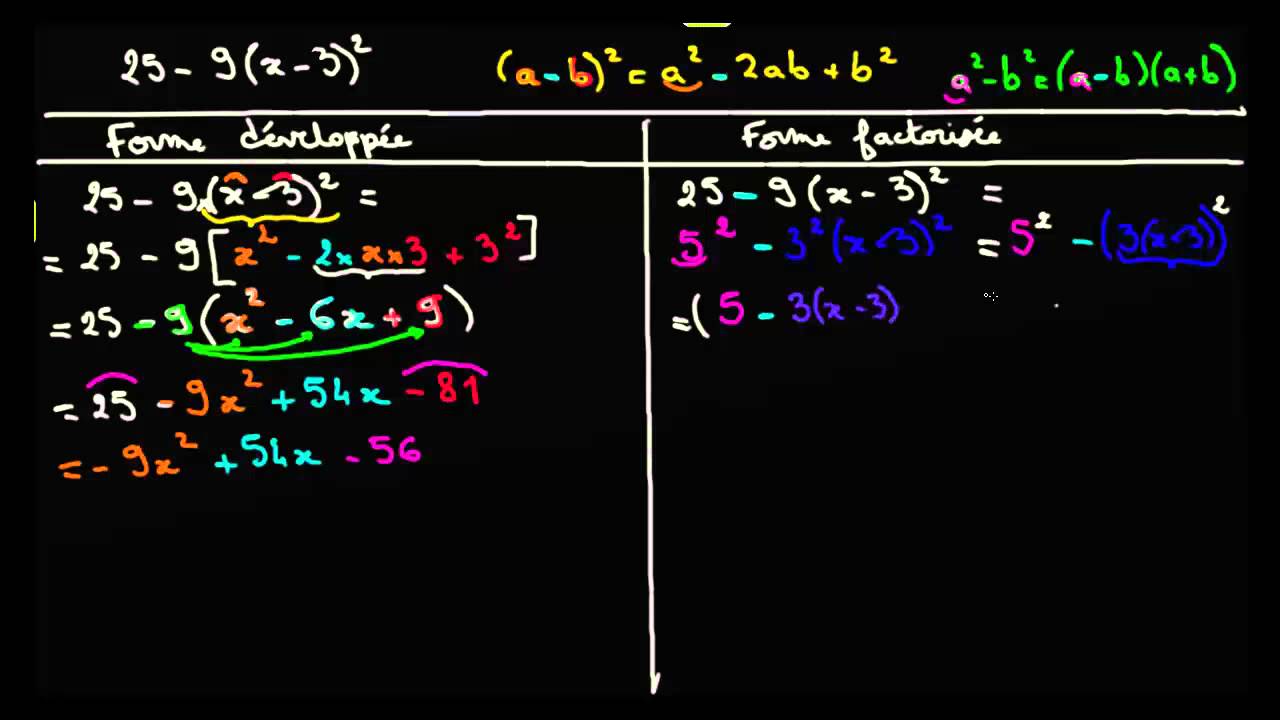 factoriser-25-9-x-3-youtube