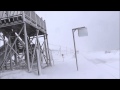 大荒れの北浜駅(JR北海道　釧網本線) の動画、YouTube動画。
