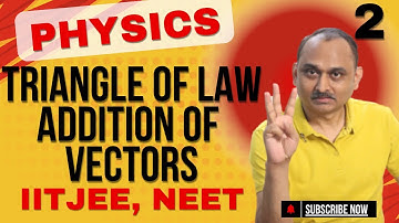 Physics : (2) Vectors - (Triangle Law of Addition of Vectors) |IITJEE,NEET | Devendra Chandrakar Sir