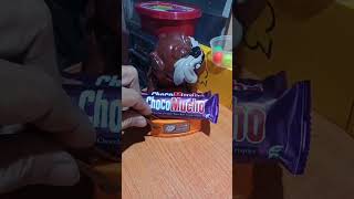 MAD DOG don't want to share his choco mucho #shorts #satisfying #asmr #foryou #maddog