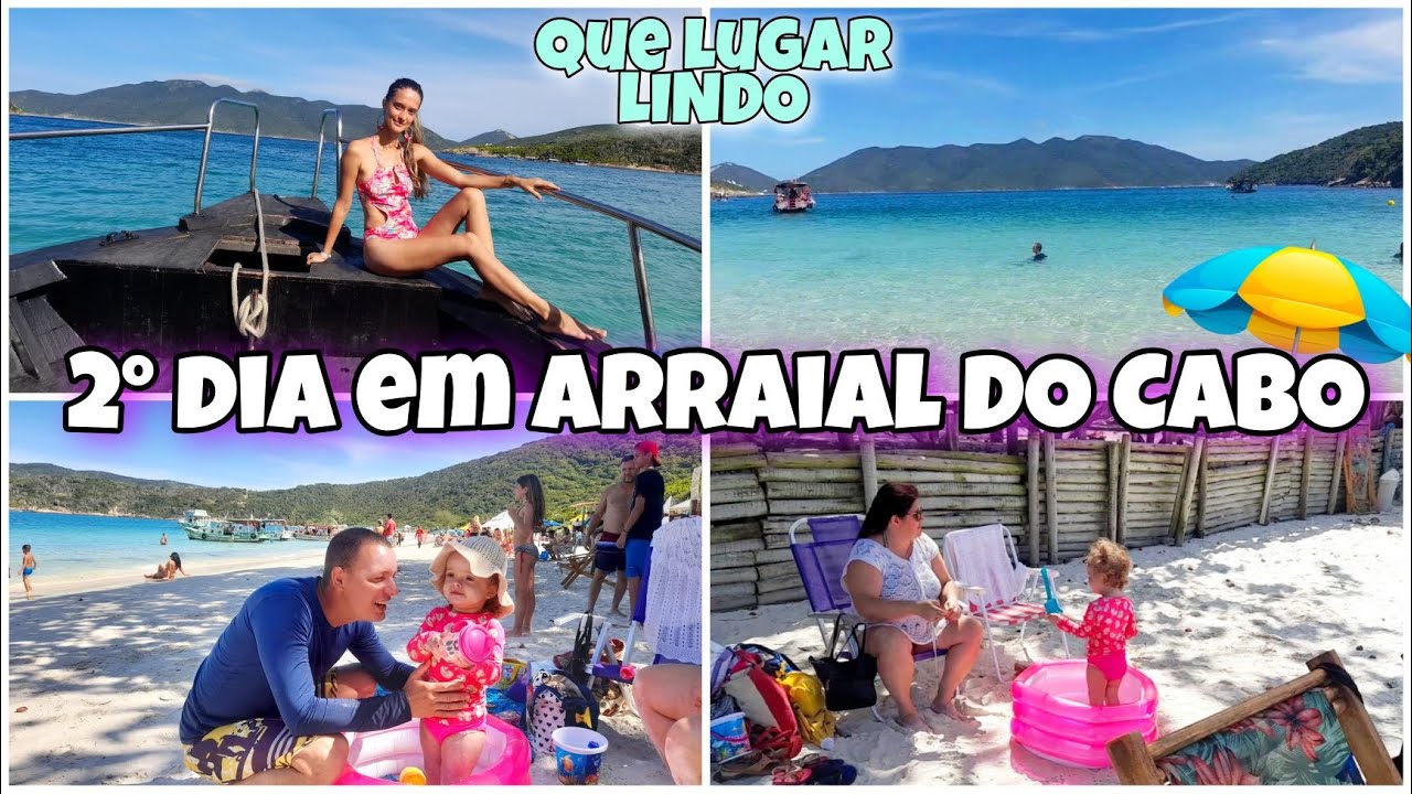 FOMOS PARA PRAIA DO FORNO EM ARRAIAL DO CABO | PASSEIO DE BARCO | PARTE 2 DA NOSSA VIAGEM
