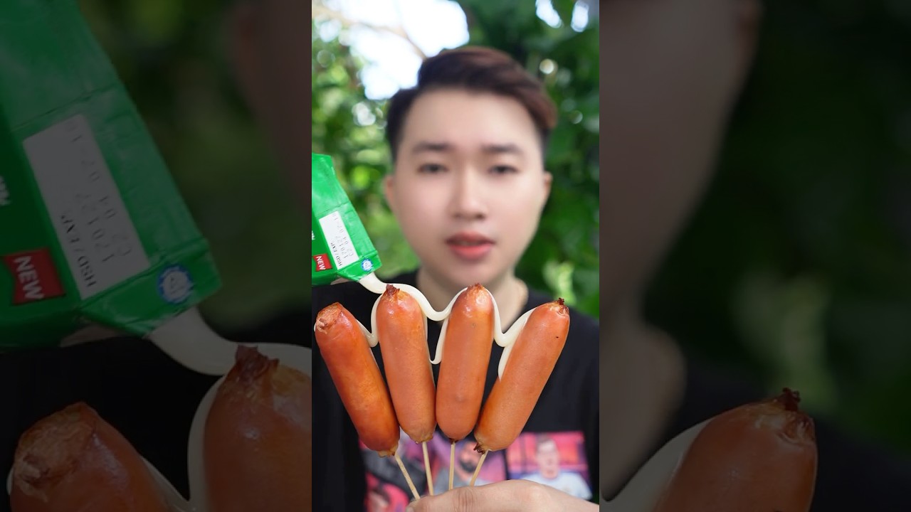 Các kiểu ăn xúc xích P2 #food #mukbang #shorts #short