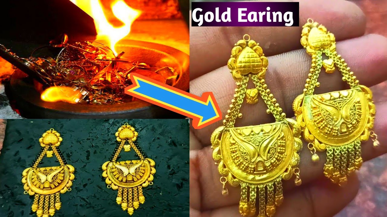 Latest Gold Jhumka Designs With Weight | gold Earrings Jhumka Designs ...