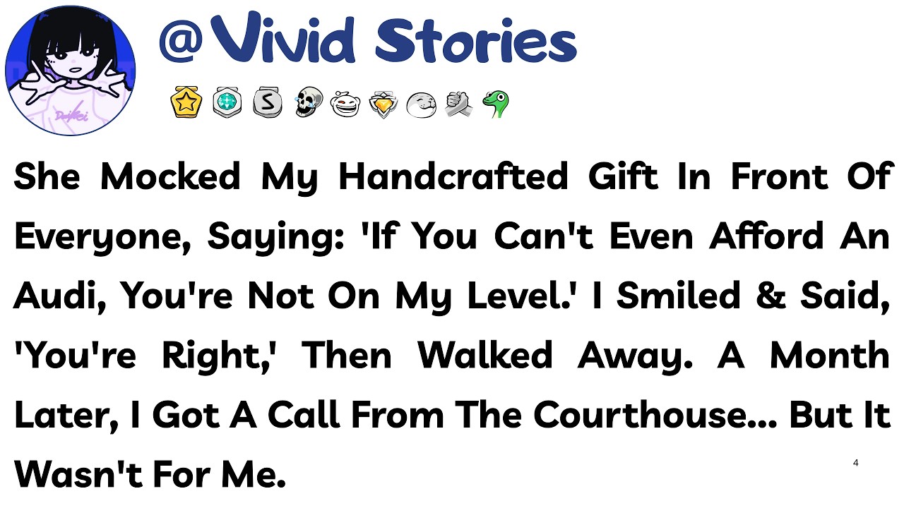 She Mocked My Handcrafted Gift In Front Of Everyone, Saying: 'If You Can't Even Afford An Audi, You'