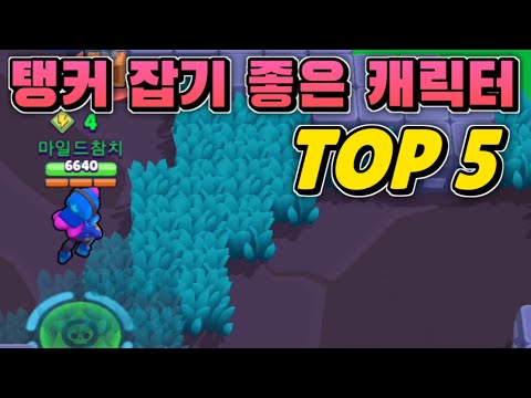 탱커 잡기 좋은 캐릭터 TOP 5