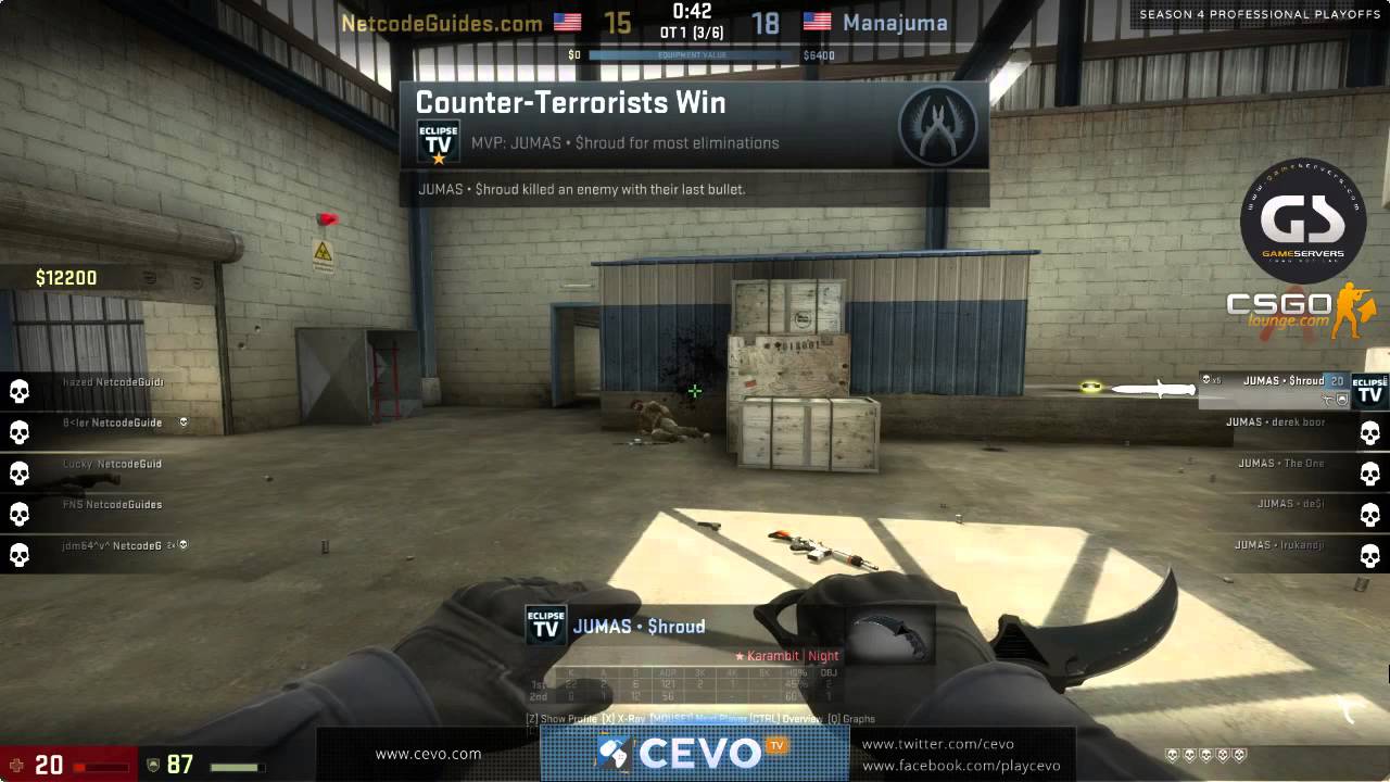 CS:GO - Shroud (Manajuma) INSANE 1 vs 5!! ACE - YouTube