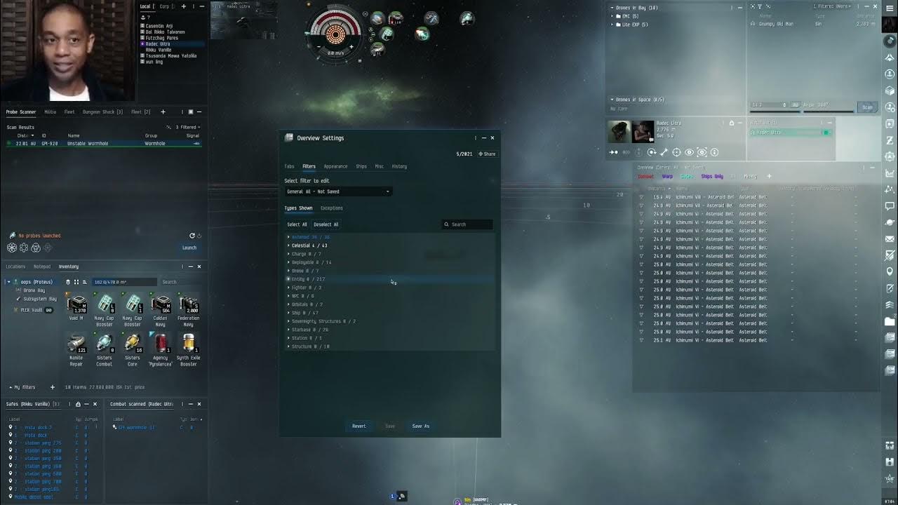 Eve Online How to change and adjust your overview settings. YouTube