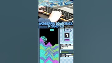 Wonderful Downstack in Sandtrix #shorts #tetris
