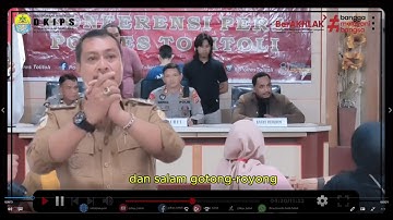 HIMBAUAN BUPATI TOLITOLI TERKAIT KASUS PENISTAAN AGAMA