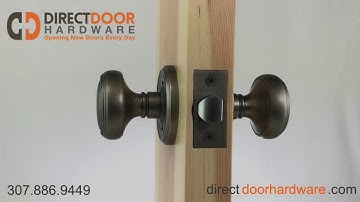 Emtek Norwich Knob With Regular Rosette in Pewter