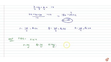 Instead of dividing Rs.117 among P, Q, R in the ratio `1/2:1/3:1/4` by mistake it was divided