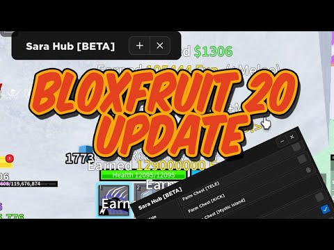 NEW BLOXFRUIT UPDATE 20 SCRIPT!! AUTOFARM MOBS AUTOFARM CHEST!! 