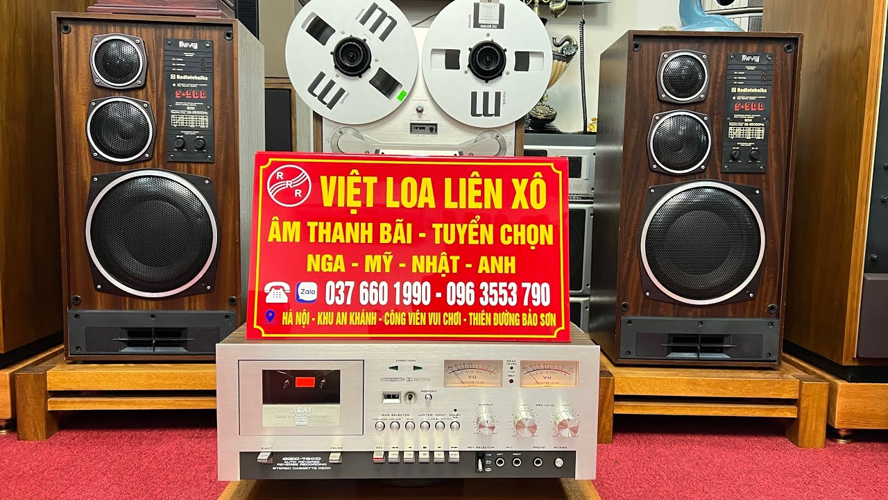 Tape Deck 👉 Akai GXC 730D. Hoa Hậu Điện Đa Cầu Tiện Lợi Chạy 2