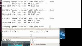 Demo of the performance of the bfq disk I/O scheduler on a hard disk screenshot 2