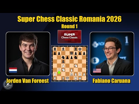 Van Foreest, Jorden vs Caruana, Fabiano | NIMZO-INDIAN DEFENSE