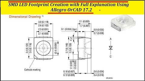 SMD LED Footprint Creation Using Allegro OrCAD 17.2