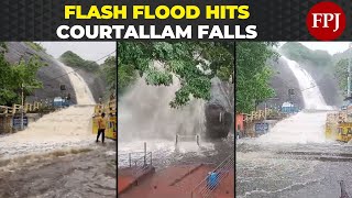 Flash Flood at Old Courtallam Falls: Tourists Panic, Boy Missing