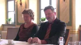 Pressekonferenz zur erneuten kandidatur von bert wendsche für das amt des radebeuler bürgermeisters