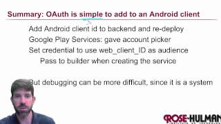 Summary OAuth Android Client