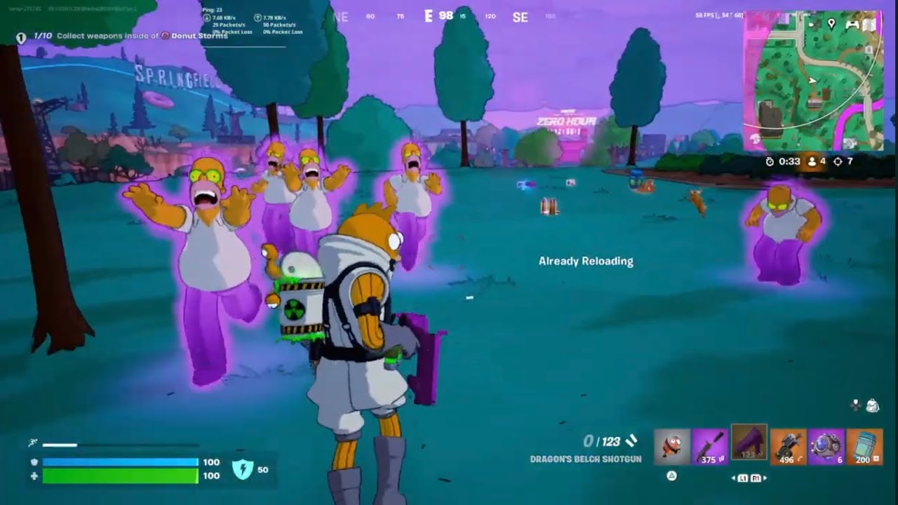 Yellow Blinky Fishstick Simpsons Season Fortnite