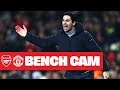 BENCH CAM | Arsenal 2-0 Manchester United | Arteta's first win as head coach