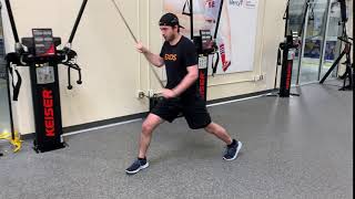 Cable Chop   Split Stance
