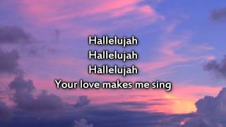 Video thumbnail of "Hallelujah (Your love is Amazing) - Instrumental with lyrics"