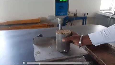 Determination of dry density by core cutter method