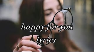 Alex Porat - happy for you (Lyrics)