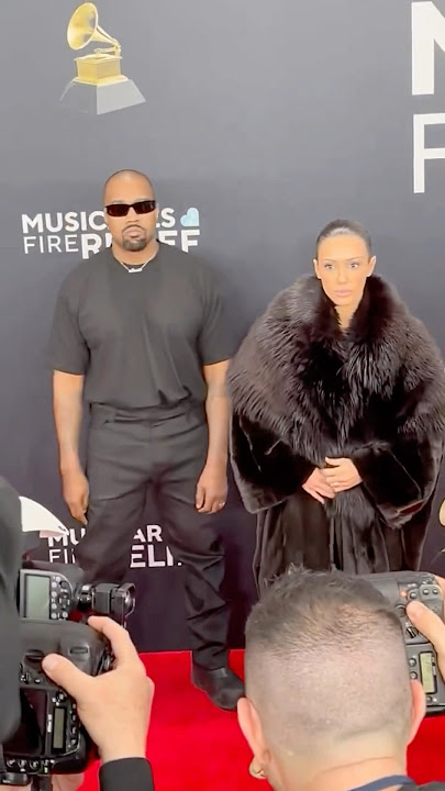 Kanye & Bianca at the 67th Annual #Grammys 📸💫 #kanyewest #youtubeshorts #awards #biancacensori