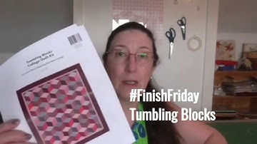 Finish Friday-Tumbling Blocks Quilt Top