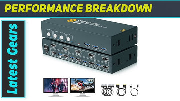 GREATHTEK HDMI KVM Switch 4 Computers 2 Monitors: The Ultimate Dual Monitor Setup Solution!