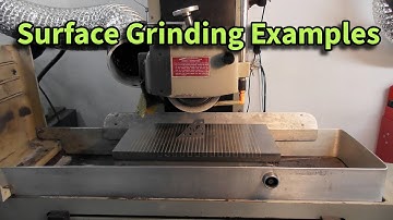 Using a surface grinder.