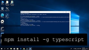 Installing Ionic, Cordova & Typescript