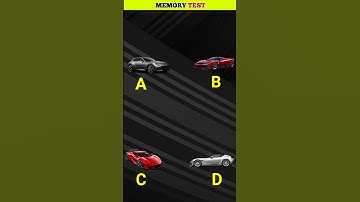 Car Memory Test Challenge 🚗🔥 | #CarQuiz #MemoryTest #ViralShorts