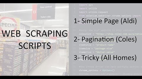 Web Scraping Scripts | Portfolio Projects | Python Selenium