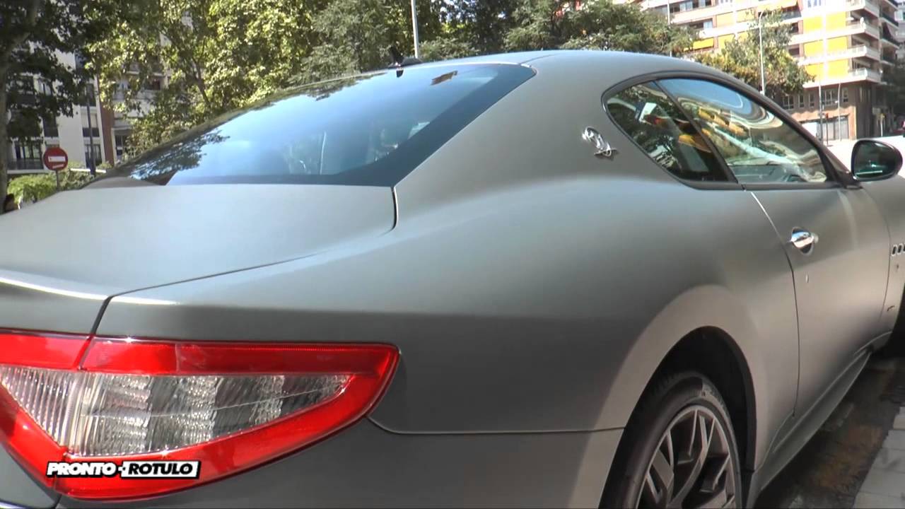 Barry Posteridad Examinar detenidamente Maserati de Gris Brillante a Gris Mate Metalizado - Car Wrapping by Pronto  Rotulo - YouTube