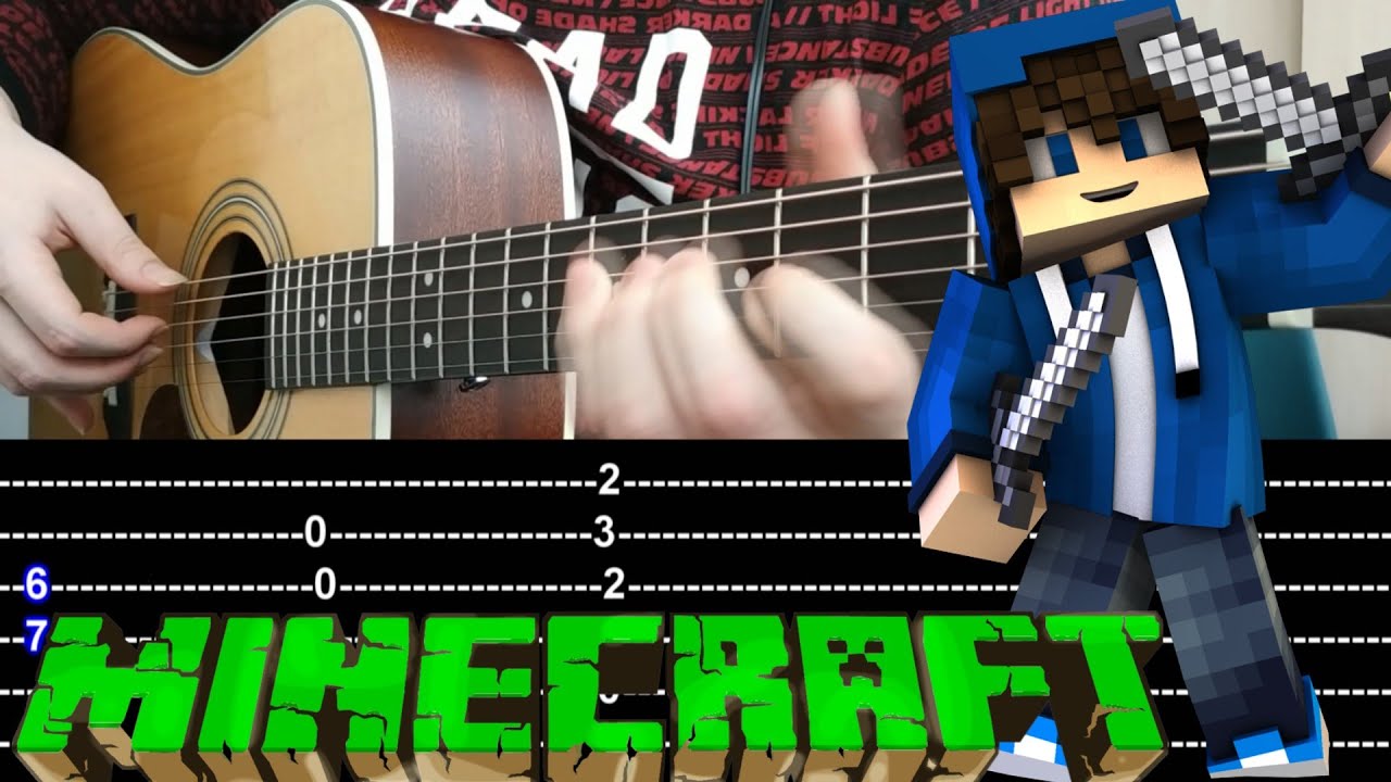 How to play Minecraft (Sweden) Guitar +TABS Fingerstyle - YouTube