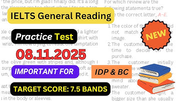 IELTS reading practice test with answers | 8 november 2025