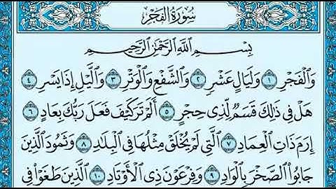 سورة الفجر - حاتم المالكي