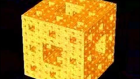 3D IFS fractal: Menger Sponge Zoom
