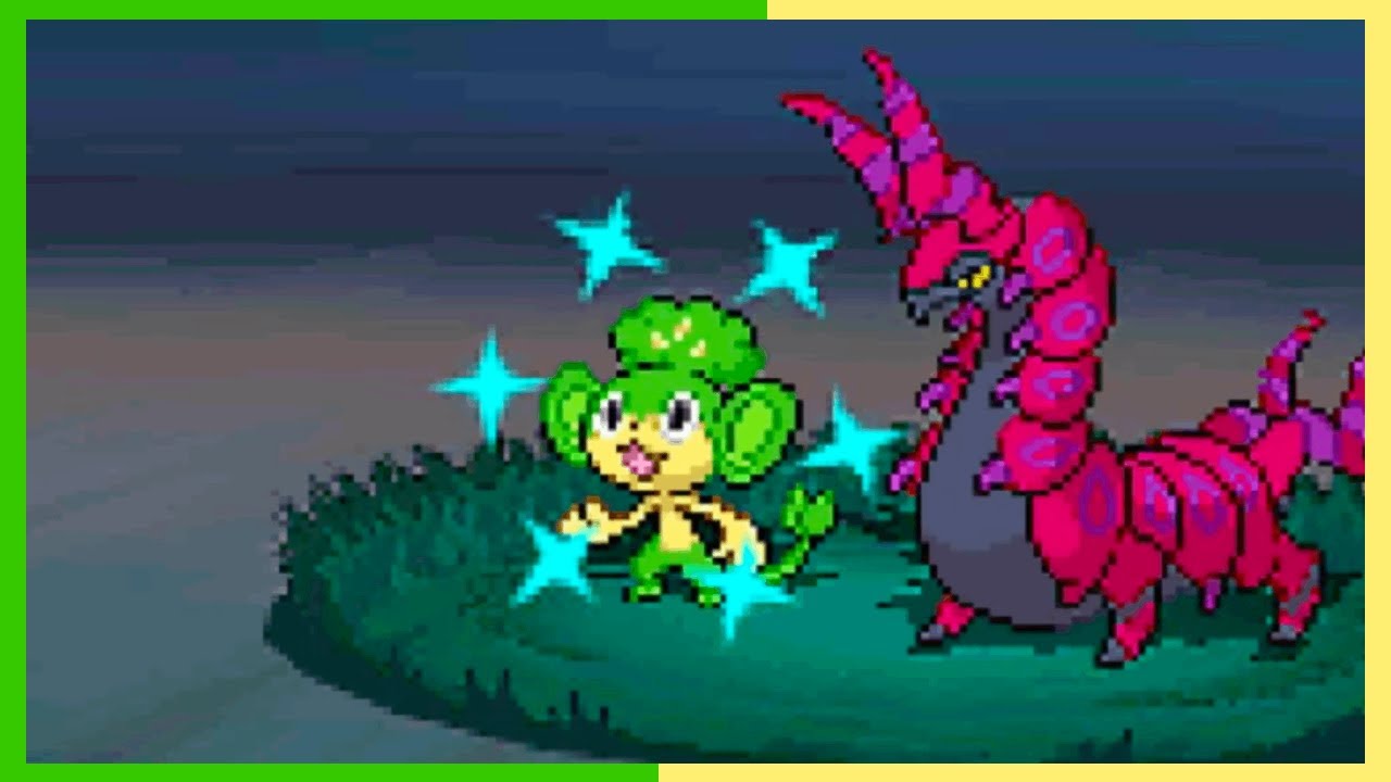 LIVE Shiny Pansage after 4726 Rustling Grass encounters in Pokémon