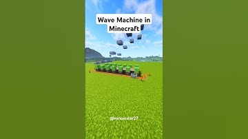 How to make Wave Machine in #minecraft #shorts #venomstarlive #gaming