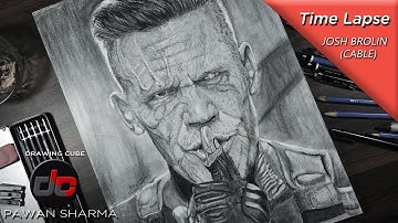 Drawing Josh Brolin(Cable) from DeadPool 2 | The Drawing Dad