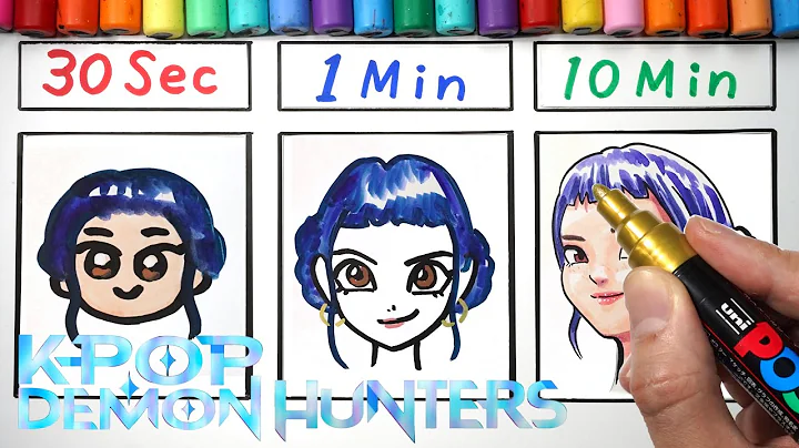 Drawing Zoey in 30Sec.1Min.10Min(KPop Demon Hunters)