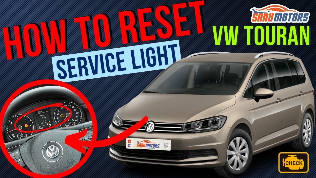 2012 vw touran service light reset YouTube