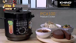 2023 KHIND CNY Promotion | Pressure Cooker PC6100