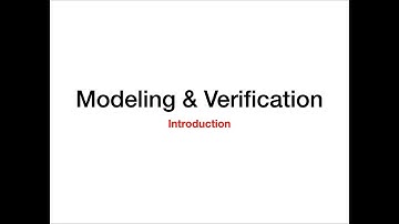 Modeling and Verification (Lecture 0)