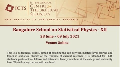 Introduction to Statistical field theories of athermal systems-2 by Bulbul Chakrabarty