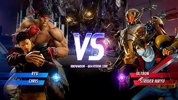 RYU, CHRIS VS ULTRON, STRIDER HIRYU - Marvel vs. Capcom: Infinite All Characters Unlock